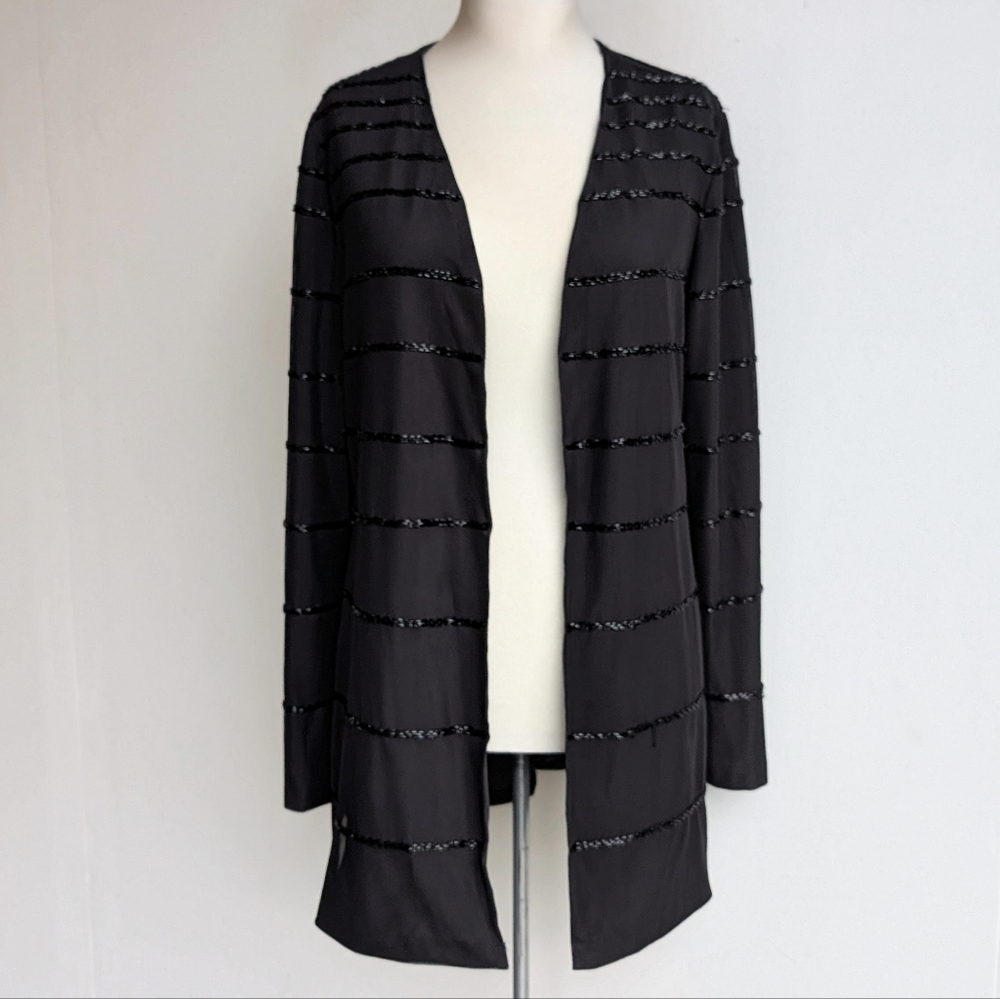 Calvin Klein Beaded Mesh Jacket Cardigan